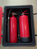 Çift yangın söndürücü için kırmızı plastik dolaplı yangın söndürücü kutusu, boyut 715x540x270mm