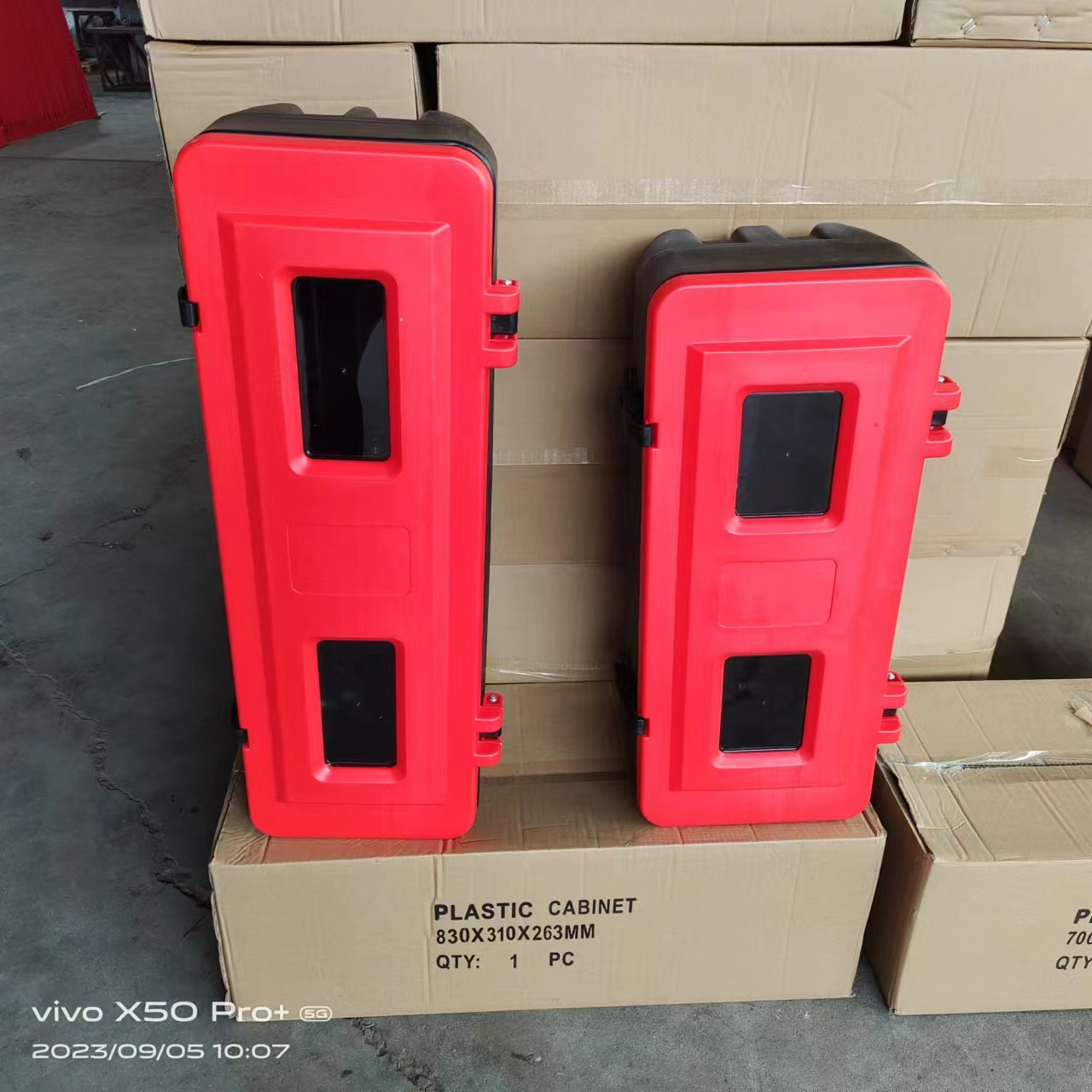 9-12kg Kırmızı Plastik Dolaplı Yangın Söndürme Kutusu