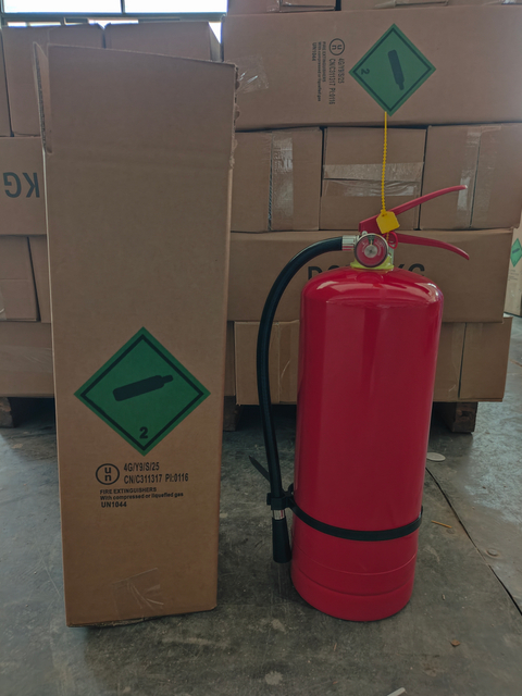 Pirinç valflı ahşap için 6kg kuru toz yangın söndürücü