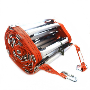 Sıcak Satış Emniyet Halatı Katlanabilir Merdiven Yangın Kaçış Rulo Acil Kurtarma Katlama Alüminyum Merdiven