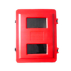 Çift yangın söndürücü için kırmızı plastik dolaplı yangın söndürücü kutusu, boyut 715x540x270mm