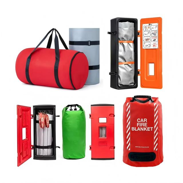 OEM Özel Karbon Çelik Dolap Otomobil Isı Yalıtım Battaniyesi Araba Elektrikli Scooter için Yangın Battaniyesi