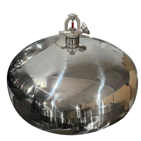 6KG Paslanmaz Çelik Otomatik Kuru Tozlu Yangın Söndürücü 