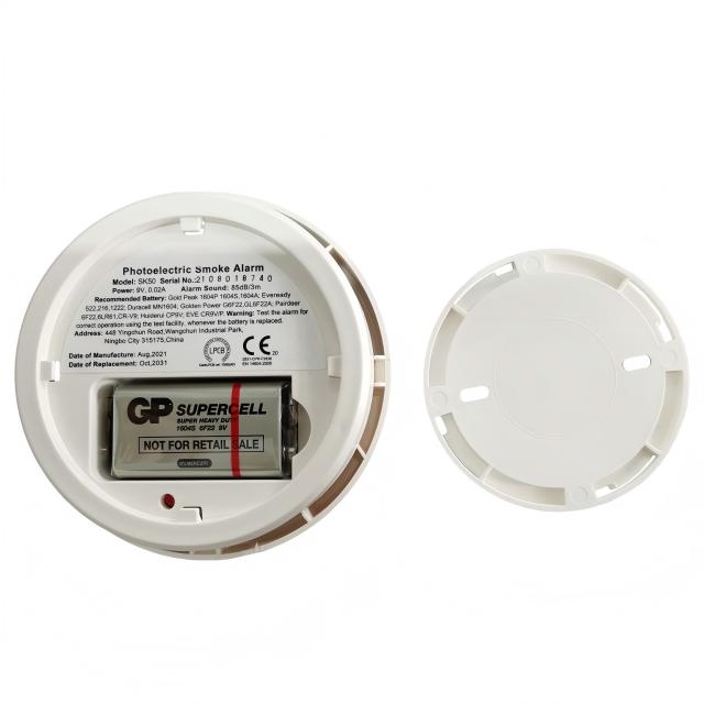 Ev Güvenliği İçin Yanıp Sönen Kırmızı Akıllı Yangın Alarmı