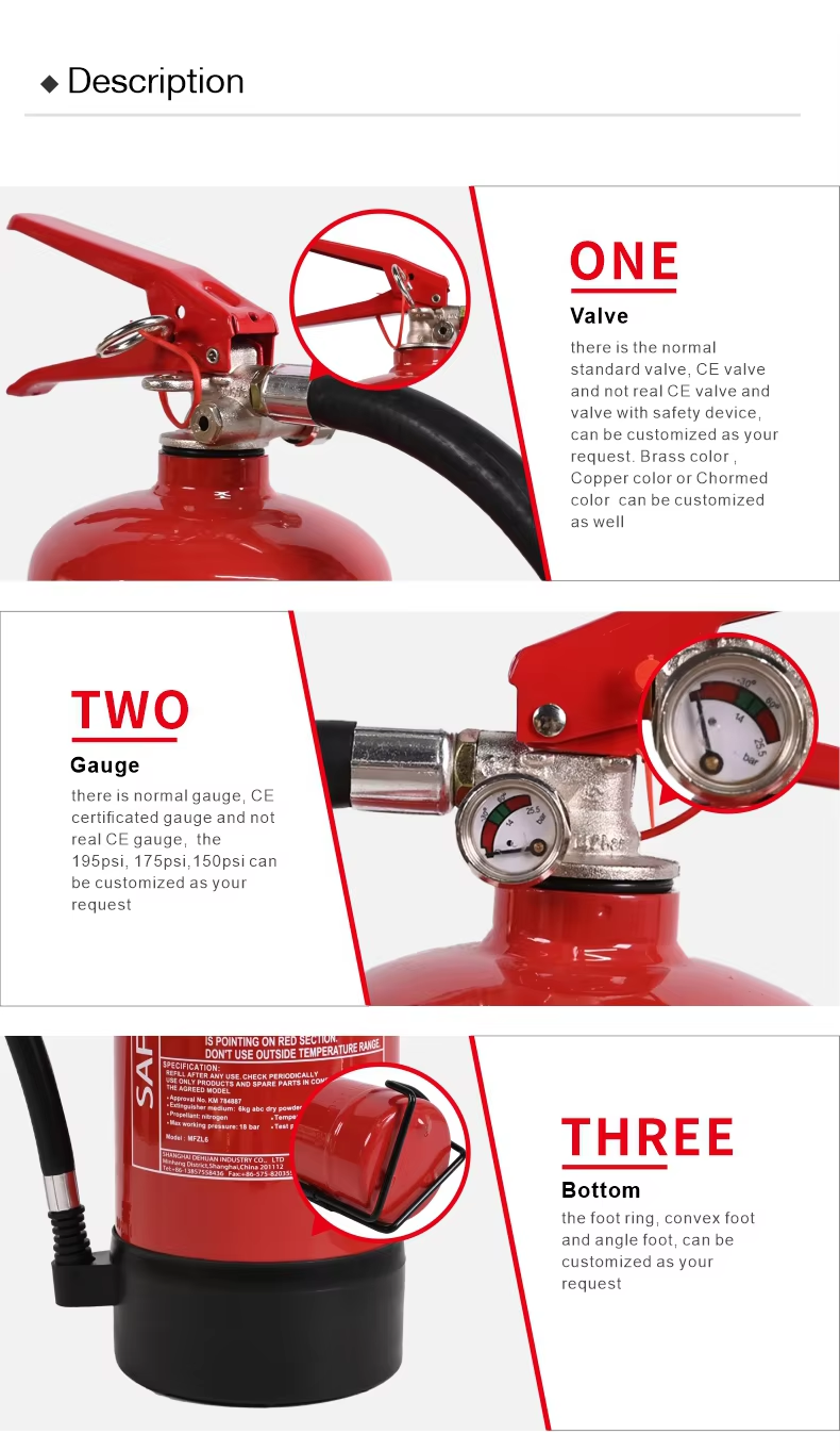 2KG CE Kuru Tozlu Yangın Söndürücü